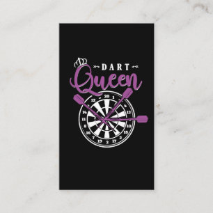 Dart Queen Dart Arrow Dartboard Girl Business Card