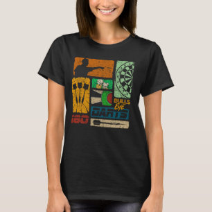 Dart Retro 80s 90s Vintage Dartboard Men's Dart T-Shirt