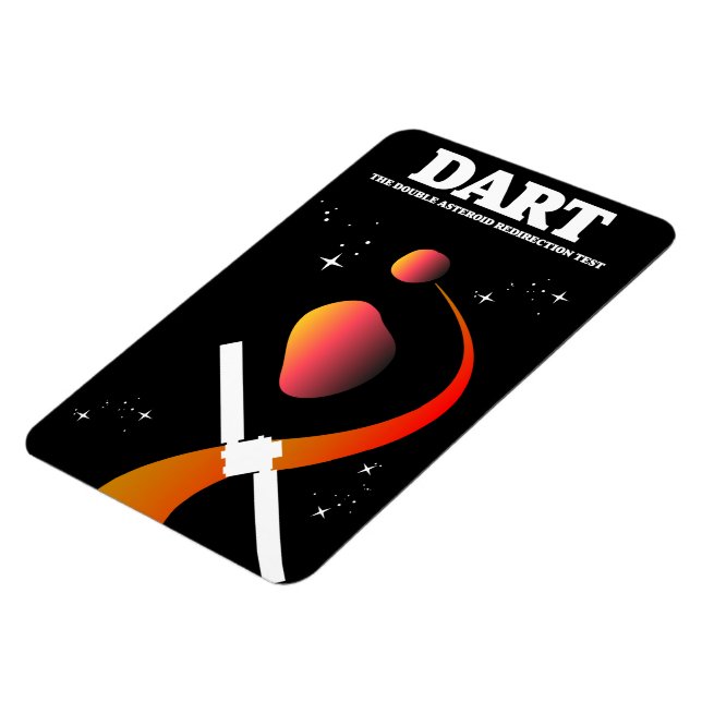 DART space mission space art. Magnet (Left Side)