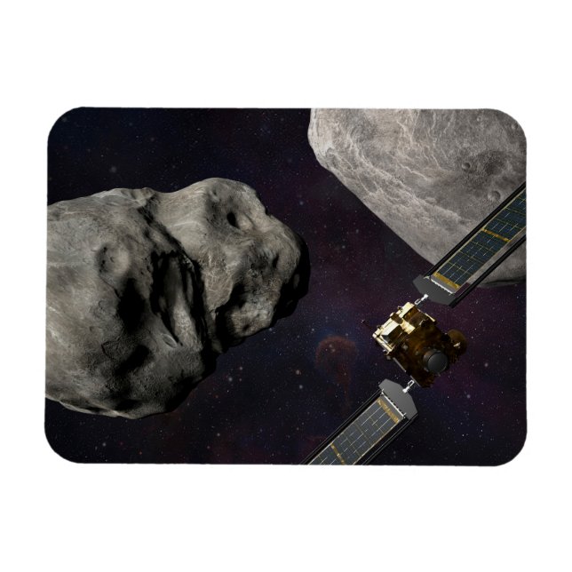 Dart Spacecraft And The Liciacube Prior To Impact Magnet (Horizontal)