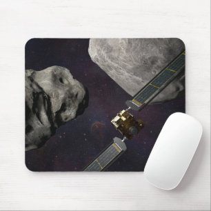 Dart Spacecraft And The Liciacube Prior To Impact Mouse Pad