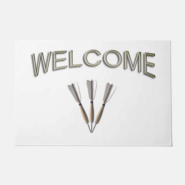 Dart Trio Welcome Doormat (Front)