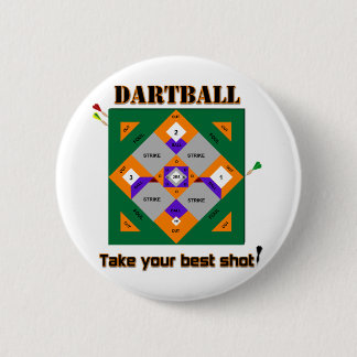 Dartball 6 Cm Round Badge