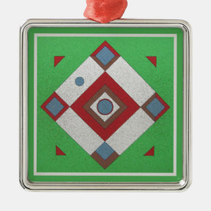 Dartball Board Metal Tree Decoration