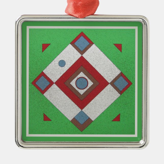 Dartball Board Metal Tree Decoration (Front)