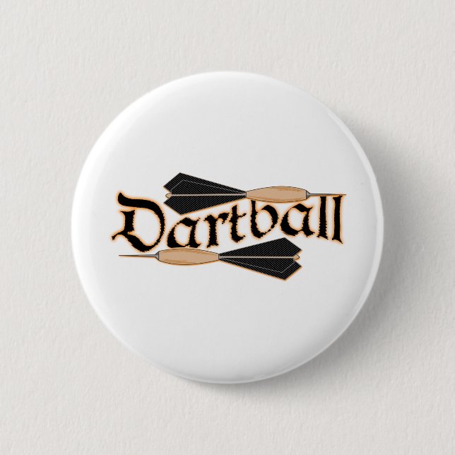 Dartball Darts 6 Cm Round Badge (Front)