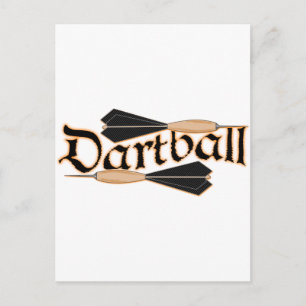 Dartball Darts Postcard