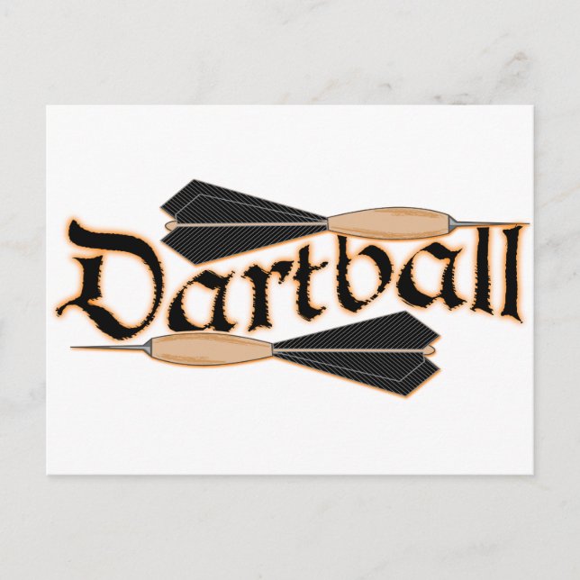 Dartball Darts Postcard (Front)