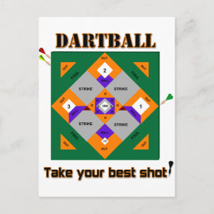 Dartball Postcard