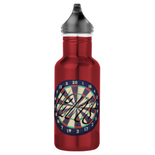 Dartboard and Darts logo, 532 Ml Water Bottle