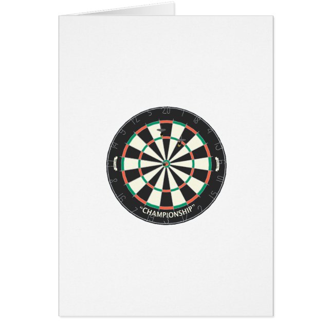 Dartboard & Darts: 3D Model: (Front)