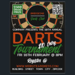 Dartboard Design, Darts Tournament Flyer<br><div class="desc">Dartboard Design,  Darts Tournament Advertising Flyers By The Business Card Store.</div>