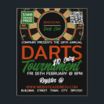 Dartboard Design, Darts Tournament Flyer<br><div class="desc">Dartboard Design,  Darts Tournament Advertising Flyers By The Business Card Store.</div>