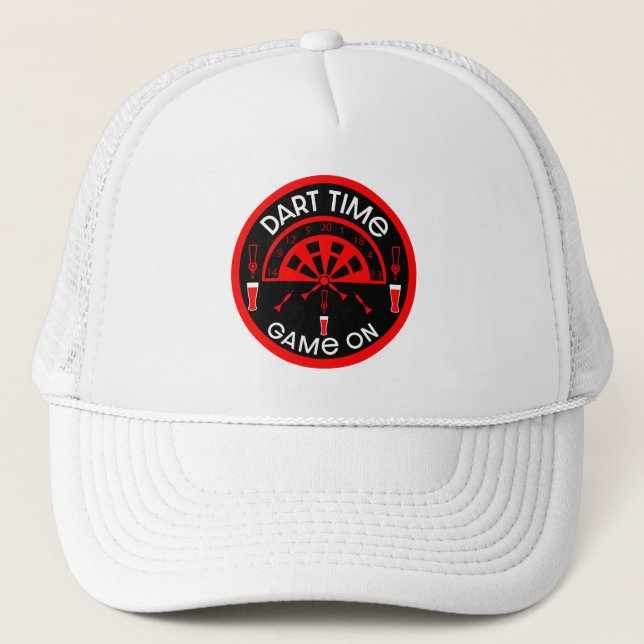  Dartboard Game Gift Trucker Hat (Front)