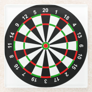 Dartboard Glass Coaster