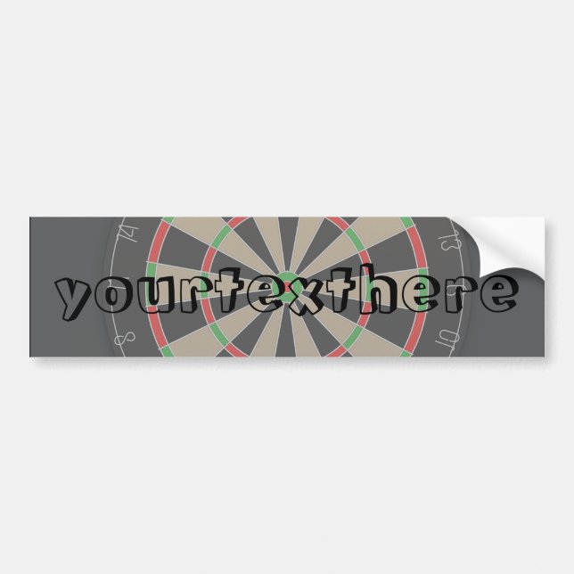 Dartboard Lover Bumper Sticker (Front)