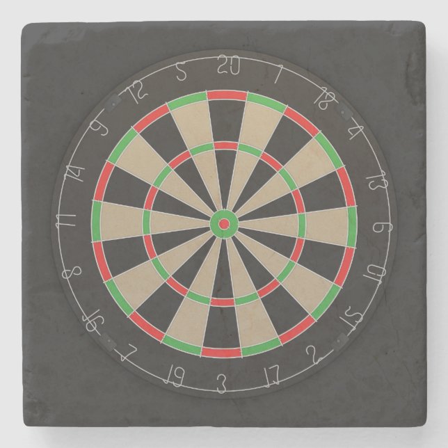 Dartboard Lover Stone Coaster (Front)