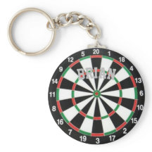 Dartboard Personalised Keychain