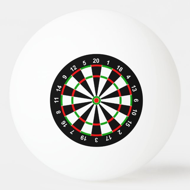 Dartboard Ping Pong Ball (Back)