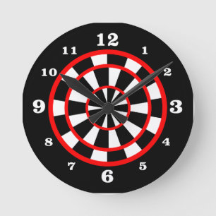 Dartboard Style Round Clock