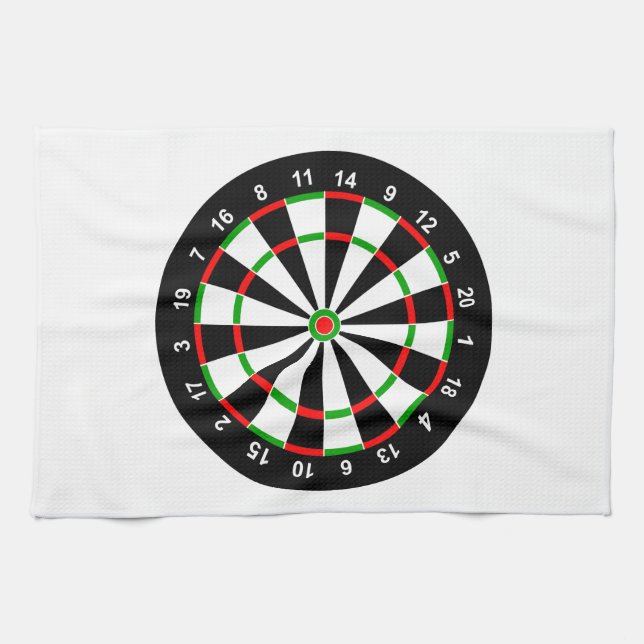 Dartboard Tea Towel (Horizontal)