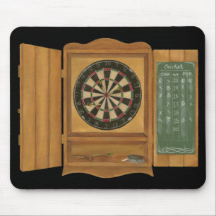 Dartboard with Cricket Scoring Mouse Pad