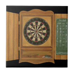 Dartboard with Cricket Scoring Tile