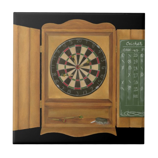 Dartboard with Cricket Scoring Tile (Front)
