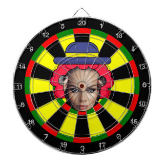 Dartboard with custom text and photo