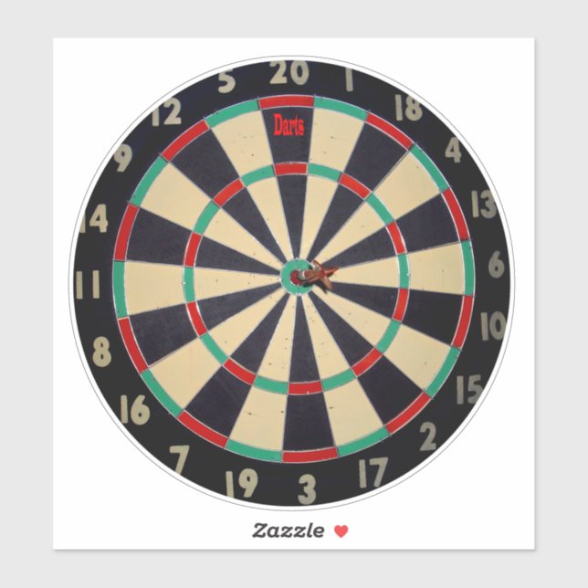 Dartboard With Dart, (Sheet)