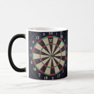 Dartboard With Dart In Bullseye, Magic Mug