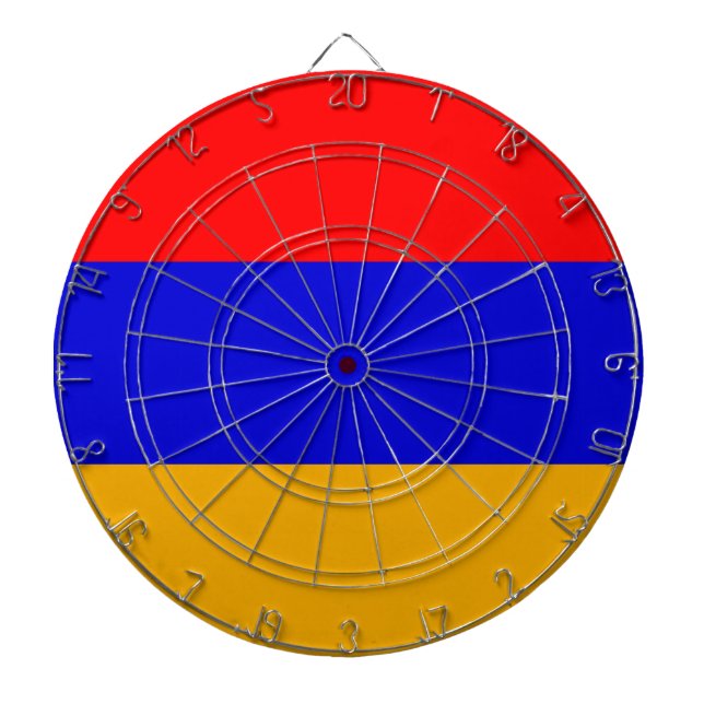 Dartboard with Flag of Armenia (Front)