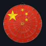 Dartboard with Flag of China<br><div class="desc">Transform your game room into a celebration of Chinese heritage with our dartboard featuring the flag of China! Crafted with meticulous attention to detail, this dartboard proudly displays the iconic red field with five yellow stars of the Chinese flag, symbolising the nation's unity and revolutionary spirit. Whether you have Chinese...</div>