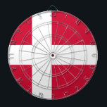 Dartboard with Flag of Denmark<br><div class="desc">Add a touch of Danish pride to your game room with our exclusive dartboard featuring the flag of Denmark! Crafted with meticulous attention to detail, this dartboard is more than just a functional item; it’s a celebration of Denmark’s heritage and cultural pride. The vibrant design prominently displays the iconic Danish...</div>