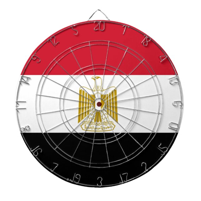 Dartboard with Flag of Egypt (Front)