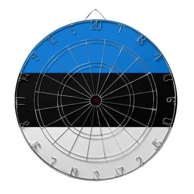 Dartboard with Flag of Estonia (Front)