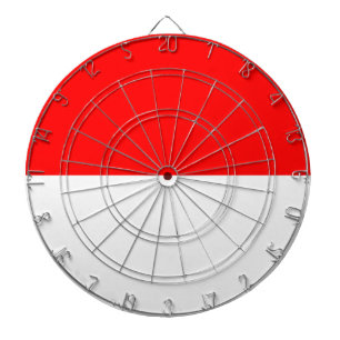 Dartboard with Flag of Indonesia