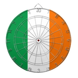 Dartboard with Flag of Ireland