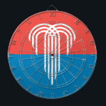 Dartboard with Flag of Kansas City, Missouri<br><div class="desc">Add a touch of Kansas City pride to your game nights with our exclusive dartboard featuring the flag of Kansas City, Missouri! Crafted with meticulous attention to detail, this dartboard is more than just a fun activity; it’s a celebration of Kansas City’s heritage and cultural pride. The vibrant design prominently...</div>