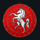 Dartboard with Flag of Kent, England<br><div class="desc">Add a spirited touch of English tradition to your game room with our exclusive dartboard featuring the flag of Kent, England! Crafted with meticulous attention to detail, this dartboard is more than just a game accessory—it’s a celebration of Kent’s rich heritage and regional pride. The vibrant design prominently showcases the...</div>