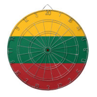 Dartboard with Flag of Lithuania