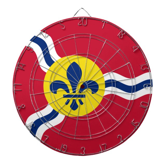 Dartboard with Flag of St. Louis,. Missouri (Front)
