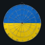 Dartboard with Flag of Ukraine<br><div class="desc">Add a touch of Ukrainian pride to your game room with our exclusive dartboard featuring the flag of Ukraine! Crafted with meticulous attention to detail, this dartboard is more than just a functional item; it’s a celebration of Ukraine’s heritage and cultural pride. The vibrant design prominently displays the iconic Ukrainian...</div>