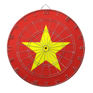Dartboard with Flag of Vietnam