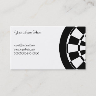 Dartboard, Your Name Here, Business Card