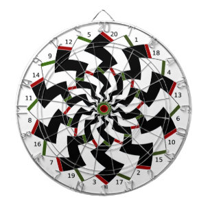 Dartboard Zigzag Design 