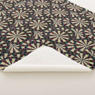 Dartboards Layered Bullseyes, Sherpa Blanket