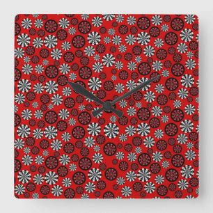 Dartboards Square Wall Clock