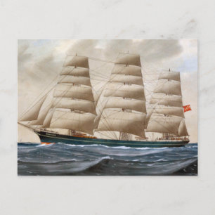 Dartford Sailing ship 1910 Postcard