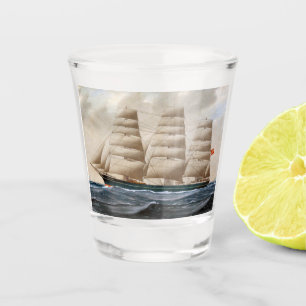 Dartford Sailing ship 1910 Shot Glass